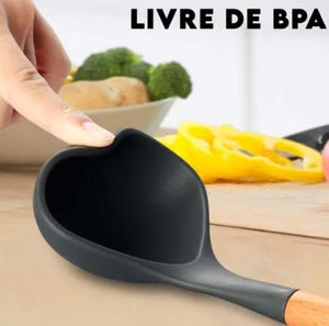 Kit Utensílios de Cozinha de Silicone - Deixe sua Cozinha Moderna e Estilosa!